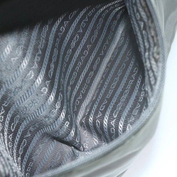 PRADA Tote Bag Nylon 2way Gray Auth - Picture 14 of 16